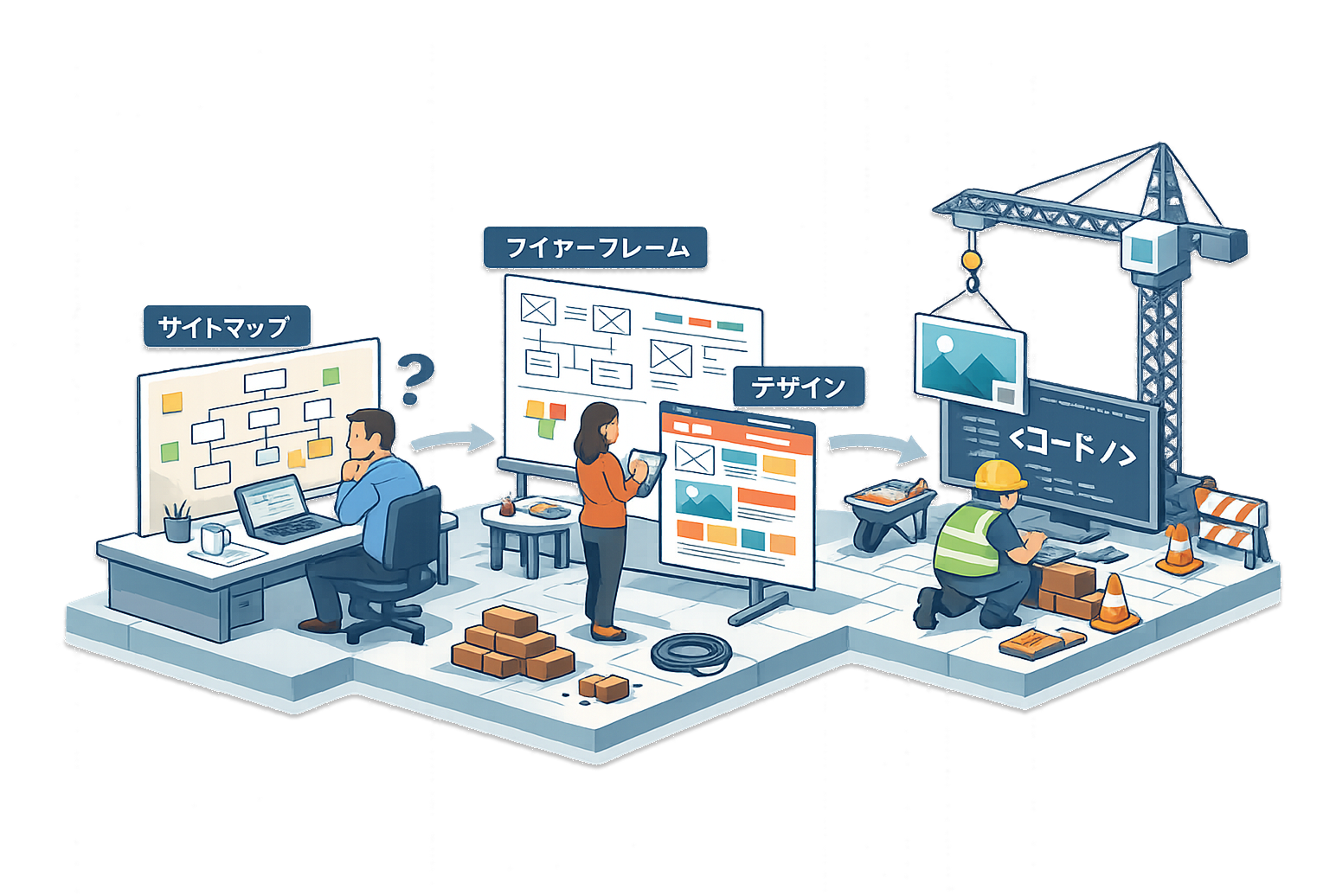 リニューアル前の業務フローのイメージ